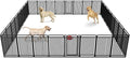 New Thickened Version Dog Playpen, 43 Inch Dog Fences for The Yard, Portable Outdoor Dog Playpen for Large/Medium/Small Dogs, Foldable Metal Dog playpen, with Doors (32 Panels, 43 Inch)