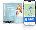 Tractive Smart Cat GPS Tracker with Free 6 Month Subscription | Real-Time Location & Wellness Monitoring for Cats 6.5 lbs+ | Territory & Location History | Up to 5-Day Battery (Mint)