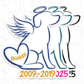 Custom Pet Memorial Heart Name Sticker Personalized Text Loss of Dog Decal Waterproof Die Cut Vinyl & Transparent DTF Decal for Laptop Helmet Car Cup Phone Tablet for Male Female