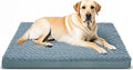 Orthopedic Dog Beds for Crate with Removable Washable Cover Egg-Crate Foam Pet Pad Mat with Anti-Slip Bottom,Waterproof Dog Beds Large Sized，40x30 Inch