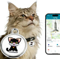 GPS Pet Tracker with Apple Find My Network, Android Compatibility, Real-Time Location Tracking, Water-Resistant (DINGWEIQI02)