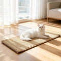 Ordora Large Cat Scratcher Mat: 31.5 X 14 Inch Upgrade Soft Sisal Horizontal Cat Floor Scratching Pad, Cat Scratching Rug Protect Furniture