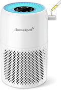 AromaRoom Air Purifiers for Bedroom with True HEPA13 Filters 3-in-1, Pet Air Purifier with Aroma Pad for Wildfires Smoke Pollen Dander, 22dB Quiet Air Cleaners for Baby Room Office Dorm