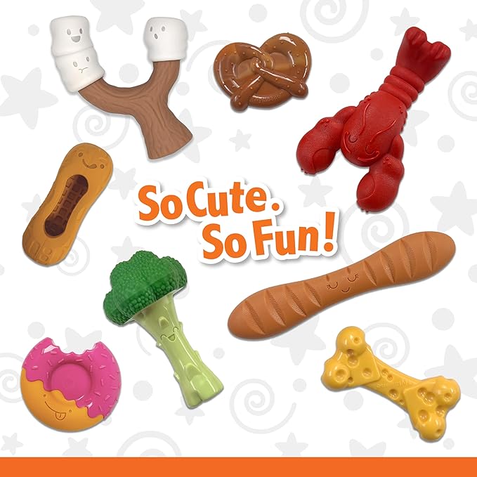 Nylabone Donut Power Chew Toy for Dogs, Dog Toys for Aggressive Chewers, Bacon Glazed Flavor, Medium Dogs - Up to 35 lbs, 1 Count