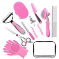 Bath Grooming Kit for Pets, 10pcs Dog Brush for Shedding with Dog Nail Clipper and Trimmer, Dog and Cat Grooming Supplies, Dematting Comb for Dogs, Pet Bath Supplies