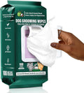 ATIFBOP Dog Paws Wipes, Hypoallergenic Pet Grooming Wipes Natural and Gental, 100 Wipes for Cleaning & Grooming Moisturizing Coconut