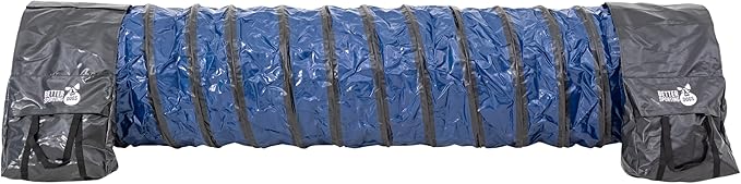 Better Sporting Dogs 10 Foot Heavy Duty PVC Tunnel with Sandbags | Dog Agility Equipment | Dog Agility Training