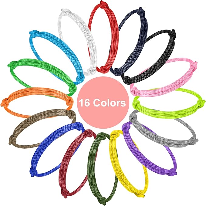 BOUMUSOE 16pcs Adjustable Puppy ID Bands - Multi Coloured Whelping Collars for Dog, Kitten & Newborn Pet