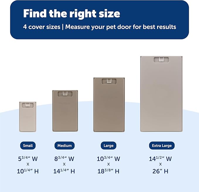 PetSafe Closing Panel Pet Door Cover - Restrict Pet Access - Durable Plastic Cover - Rust-Proof - Easy to Use - X-Large