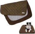 Paw Inspired Waterproof Fitted Cover for Dog Bed | Washable Bed Protector for Dog Mattress | Removable Replacement Cover for Medium to Large Pet Bed (Dark Brown, 36 x 27 x 5 Inch)
