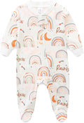 Unisex Baby Boy and Girl Zipper Onesie Toddler Footie One-Piece Infant Romper Jumpsuit