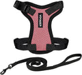 Voyager Escape-Proof Step-in Lock Cat Harness & 5ft Neoprene-Handle Leash Set All-Weather Mesh with Reflective Stitching for Small to Large Cats by Best Pet Supplies, Pink/Black Trim, XXXS