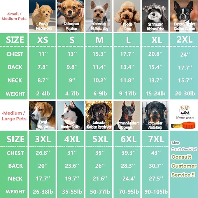 Koneseve Dog Shirt Pet Plaid Clothes T-Shirt Sweater Matching Breathable for Large Dog Adorable Casual Cozy Halloween Thanksgiving Christmas Costumes (Green; 5XL)