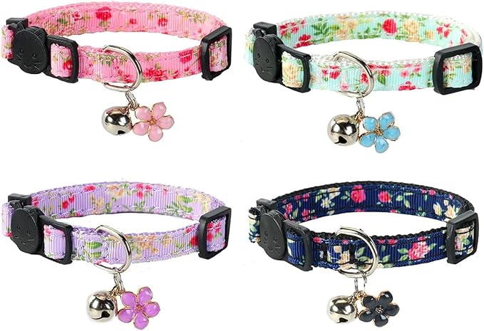 Yizepet Cat Collars with Bells, Breakaway Kitten Collar, Cute Kitty Collar, Pet Supplies Accessories