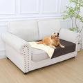 hyha Waterproof Dog Blanket, Soft Dog Bed Cover Pet Blankets, Waterproof Sofa Couch Cover for Dogs Washable, Reversible Pet Couch Covers for Sofa Furniture (30x53 Inch, Chocolate/Beige)