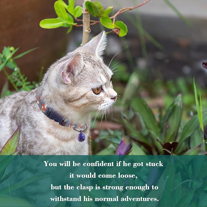 Yizepet Cat Collars, Breakaway Kitten Collar, Cute Kitty Collar in 2 Pack, Pet Supplies Accessories