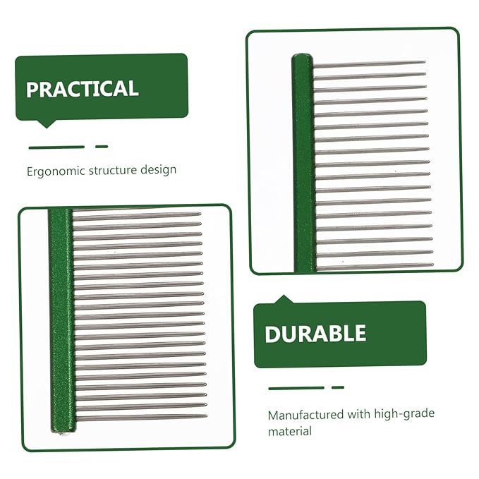POPETPOP Portable Pet Comb for Cats and Dogs Wear-resistant Grooming Tool for Daily Use Lightweight and Compact Design for Easy Carrying and Storage for Removing Loose Hair and