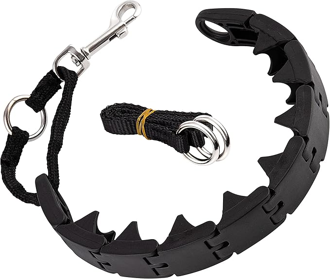 Ram-Pro Dog Training Pinch Collar Large Triple Crown Gentle Effective/No Barking Control for All Breeds