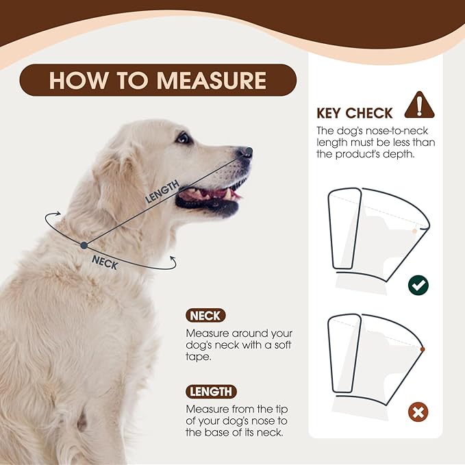 Dog Cone Collar After Surgery, Soft Cone for Small Dogs to Stop Licking, Adjustable Elizabethan Collar for Dogs, Lightweight Breathable Dog Recovery Cones for Wound Healing & Hot Spots
