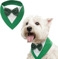 FUAMEY Dog Tuxedo St.Patrick's for Small Dogs,Dog Formal Suit Dogs Attire Pet Bow Tie Puppy Party Costumes Cat Tux Outfits Pets Bandana Cosplay Adjustable Bowties St.Patrick's Day Green S