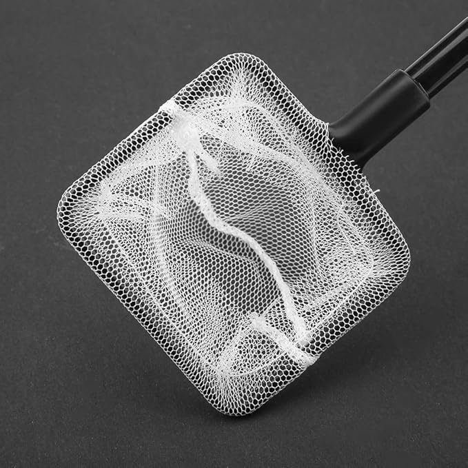 4 in 1 Portable Aquarium Cleaning Tool Set Long Handle Fish Cleaner Include Fish Net Shovel Sponge Brush Plant Fork