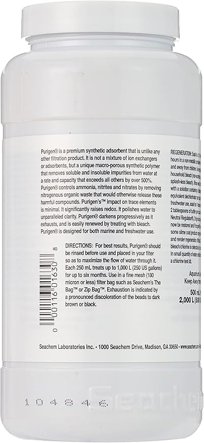Seachem Purigen Organic Filtration Resin - Fresh and Saltwater 500 ml (116016308)