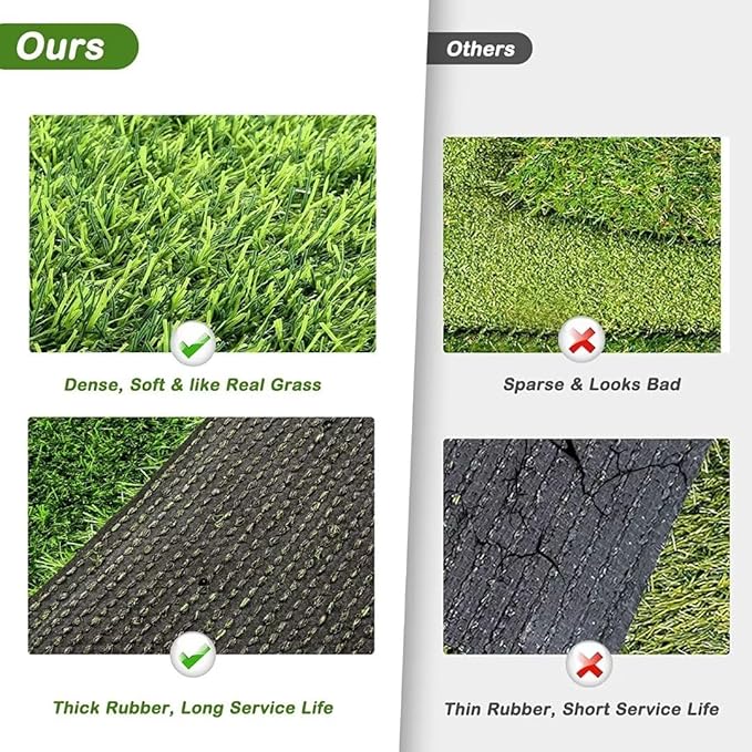 Artificial Grass, Professional Dog Grass Mat, Potty Training Rug and Replacement Turf Outdoor Rug Patio Lawn Decoration, Easy to Clean with Drainage Holes(47.3x31.5 inches)