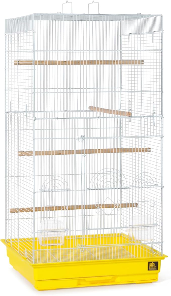 Prevue Pet Products SPECONO1818H-Y Tall Tiel Cage, Yellow