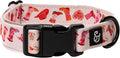 Lucy & Co. Howdy Honey Adjustable Dog Collar- Cute Designer Pet Collar for Small, Medium, Large Dogs- Buckle Closure Dog Accessories, Large, Country Print