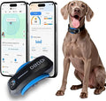 AI GPS Tracker for Dogs (40lbs+), Real Time Location and AI Vet Health Management, Electronic Fence, Waterproof, iOS and Android Universal（Black）