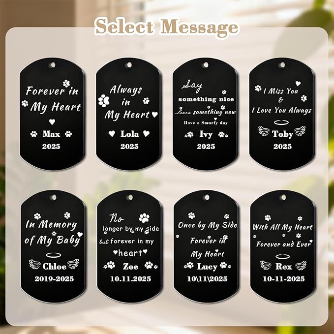 QYH Custom Memorial Dog Keychain with Picture - Personalized Cat Dogs Pet keepsakes Keychains Customized Gifts for Pet Lovers