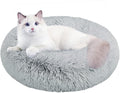 Cat Beds for Indoor Cats,20 Inch Dog Bed for Small Melium Large Dogs, Washable-Round Pet Bed for Puppy and Kitten with Slip-Resistant Bottom