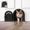 Purrfect Portal Meow Manor® Cat Door Interior Door - No-Flap, Fits Cats Up to 20 lbs, Easy DIY Setup, No Training Needed