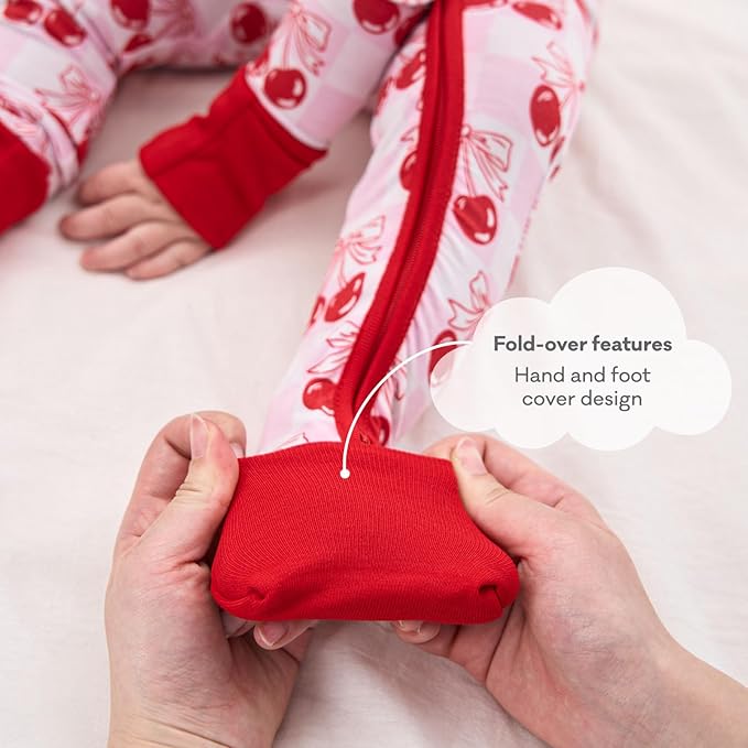 pureborn Baby Infant Boys Girls Sleeper Snug Fit Viscose from Bamboo Pajamas Zipper Pjs 0-24 Months