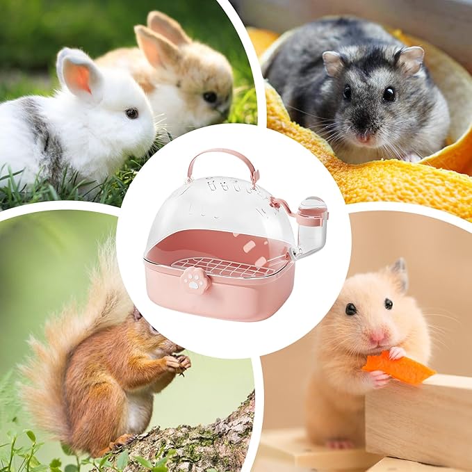 Parrot Carrier - Travel Bird Cage with Water Bottle, Parrot Travel Cage | Breathable Pet Bird Carrying Accessory for Hedgehog Chinchillas Lovebirds Cockatiels Budgies Macaws Parakeet