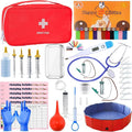 kewen Puppy Kitten Whelping Supplies, Whelping kit for Puppies Birth,Kitten Supplies,Dog Supplies,Puppy kit,Kitten Bottle Feeding kit for New Born Puppy Supplies and Kitten (with 32" Whelping Pen)