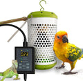 SYSAI Smart Bird Cage Heater with Auto Temperature Control and Anti-bite Power Cord Protector, Safe for Touching and Reliable Heating 24x7 (Small_50W)