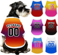 Custom Dog Shirt Personalized Pet Jersey Shirts with Name Photo Text Logo Customized Dog Pullover T Shirt Gifts for Small Medium Large Dogs Cats