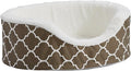 MidWest Homes for Pets Orthoperdic Egg-Crate Nesting Pet Bed w/ Teflon Fabric Protector, Small Brown
