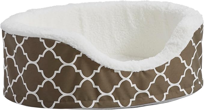 MidWest Homes for Pets Orthoperdic Egg-Crate Nesting Pet Bed w/ Teflon Fabric Protector, Small Brown