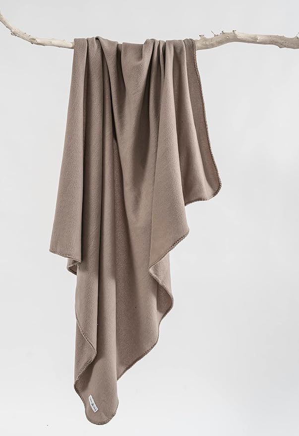 Fleece Throw Blanket Set Bulk for Travel Kids Outdoor Wedding Pet (Camel, Pack of 6 50x60 Inches)