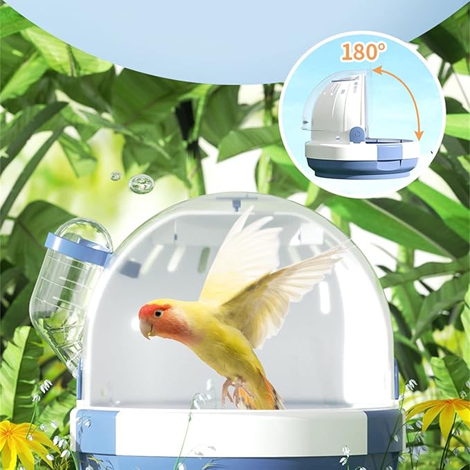 Portable Clear Bird Parrots Transport Cage Window Carrier Bag Breathable Bird Carrier Travel Bag