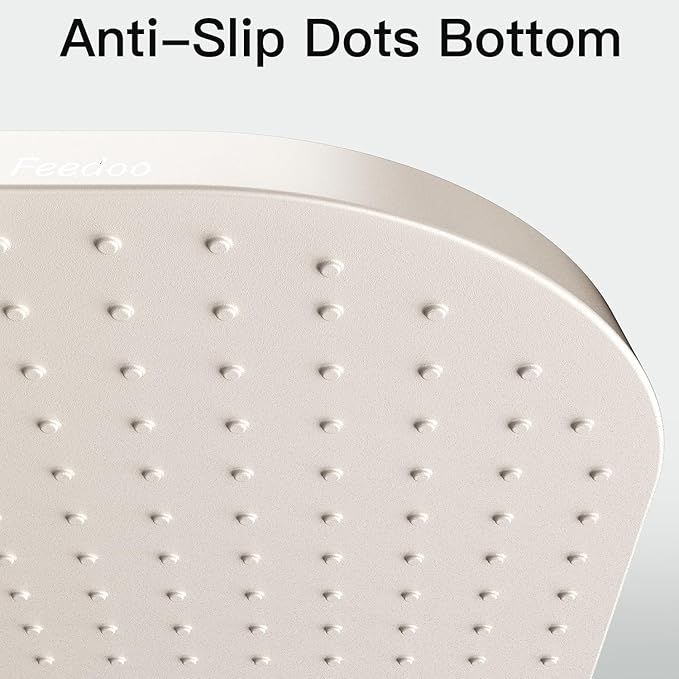 Pet Feeding Mat [Warped Resistant Raised Edge], Water-Proof Silicone Placement for Food Water Bowls, Anti-Slip Base Protect Floor, BPA-Free&Dishwasher-Safe [18.5x11.5inch Small, Sand White]