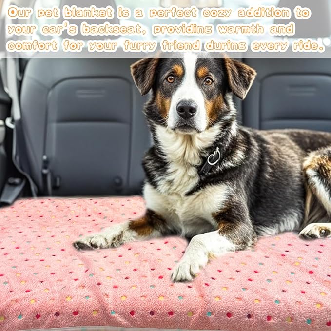 Dog Blankets for Small Medium Dogs Washable, 3 Pack Pet Blanket Washable 30" x 20", Fuzzy Soft Puppy Throw Cover for Kennel Crate Bed