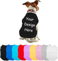 Custom Dog Shirt, Personalized Summer Breathable Pullover Pet Outfit With Name/Text/Photo/Logo for Dogs Puppy Cats Kitten