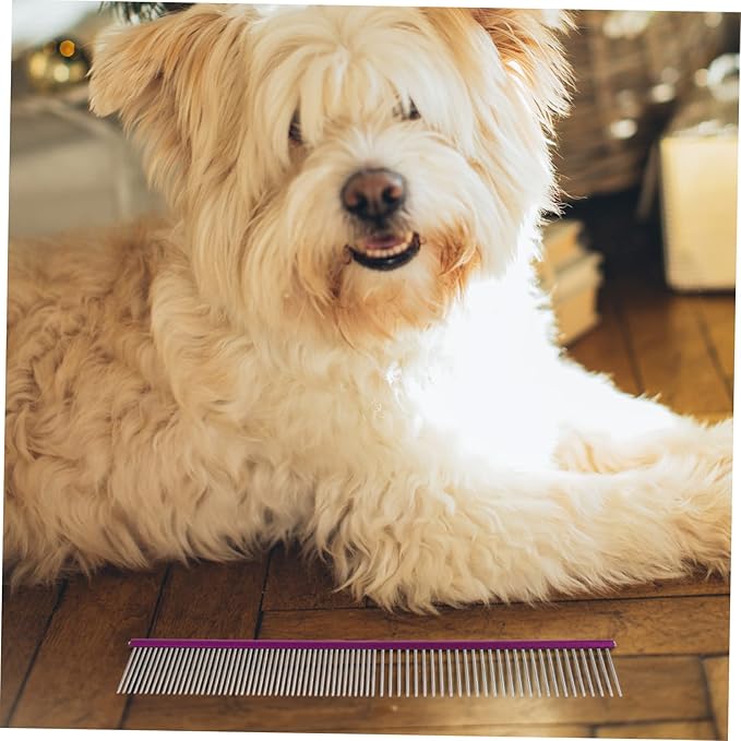 POPETPOP Portable Multi-function Pet Comb for Cats and Dogs Wear-resistant Grooming Tool Smooth Edges for Daily Use Convenient Grooming Accessory