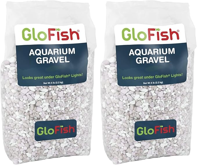 GloFish Aquarium Gravel, Pearlescent, Complements Tanks and Décor (AQ-78484), 5 Pounds (Pack of 2)