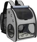 Expandable Pet Carrier Backpack for Cats, Dogs and Small Animals, Portable Pet Travel Carrier, Super Ventilated Design, Airline Approved, Ideal for Traveling/Hiking/Camping