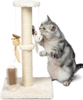Best Pet Supplies Catify Cat Scratcher, Fun Interactive Scratchers, Posts, Poles, Claw Safe, Furniture Saver Indoor Play Support Natural Cat Behaviors Heavy Duty - Beige, Large