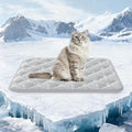 Rywell Dog Cooling Mat 2.0,Elegant Grey Edition, 24 * 18 Thickened Cooling Pad for Dogs, Internal Waterproof & Endothermic Color Changing Arc-Chill Cool Fiber(Q-Max>0.5) for Summer Comfort